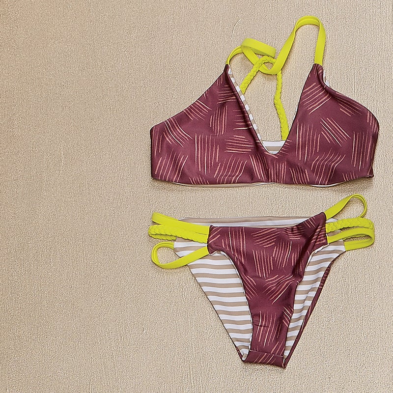 奥辞尘别苍鈥檚 surfing brand Seea makes retro swimsuits with an edge. The cross back on the Capitola ($125) doesn鈥檛 cut into your neck like on a lot of suits, and the braided detailing on the straps is attractive. theseea.com