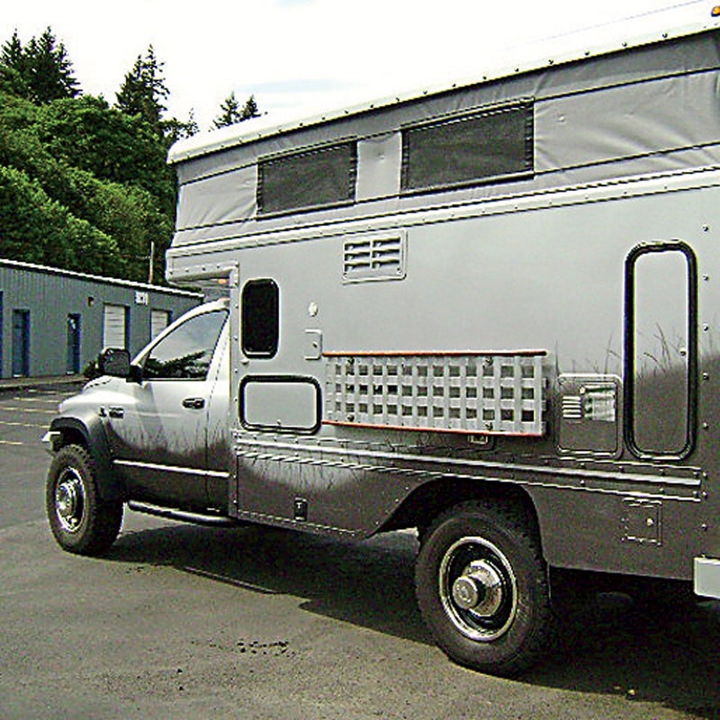 A 14,000-pound off-road trailer capable of taking on even the toughest terrain. Behold, the ultimate recreational vehicle. Read more.