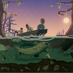 Pop was always big on life lessons. In the summer of 1987, an alligator taught us one for him. Illustration by Erin Wilson