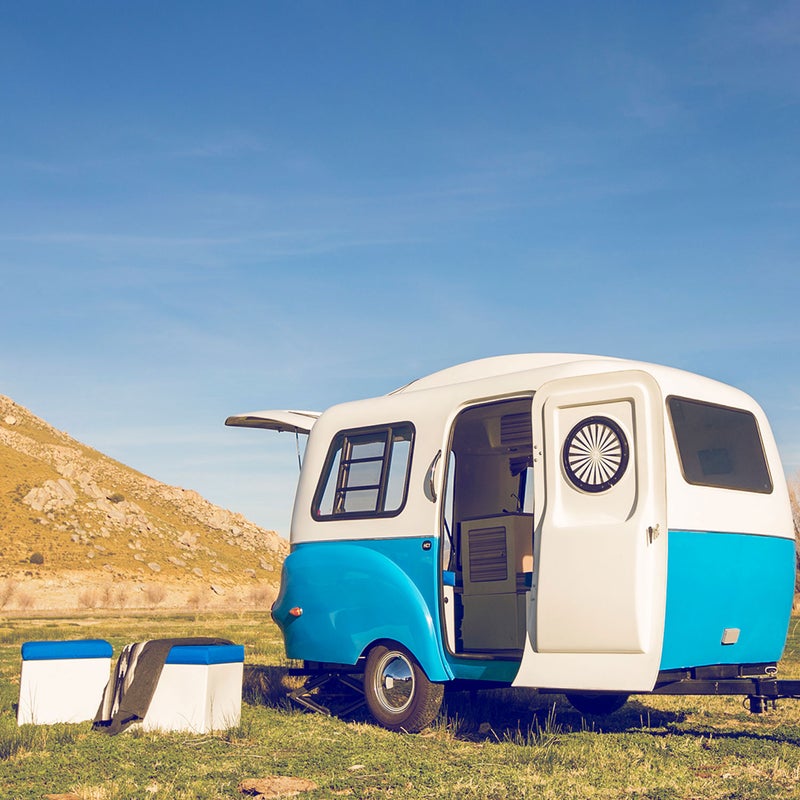 When Derek Michael was a kid, he fell in love with the classic trailers his dad restored. As an adult, he borrowed one from his dad for weekend excursions. “I could just pull in, set up camp, and wake up to a beautiful sunrise,” says Michael. Soon, he started restoring vintage, ultralight fiberglass trailers until his driveway overflowed; thus, Happier Camper was born. Rent a Happier Camper in Los Angeles; look for new rental locations soon on the city’s west side and in San Francisco. happiercamper.com