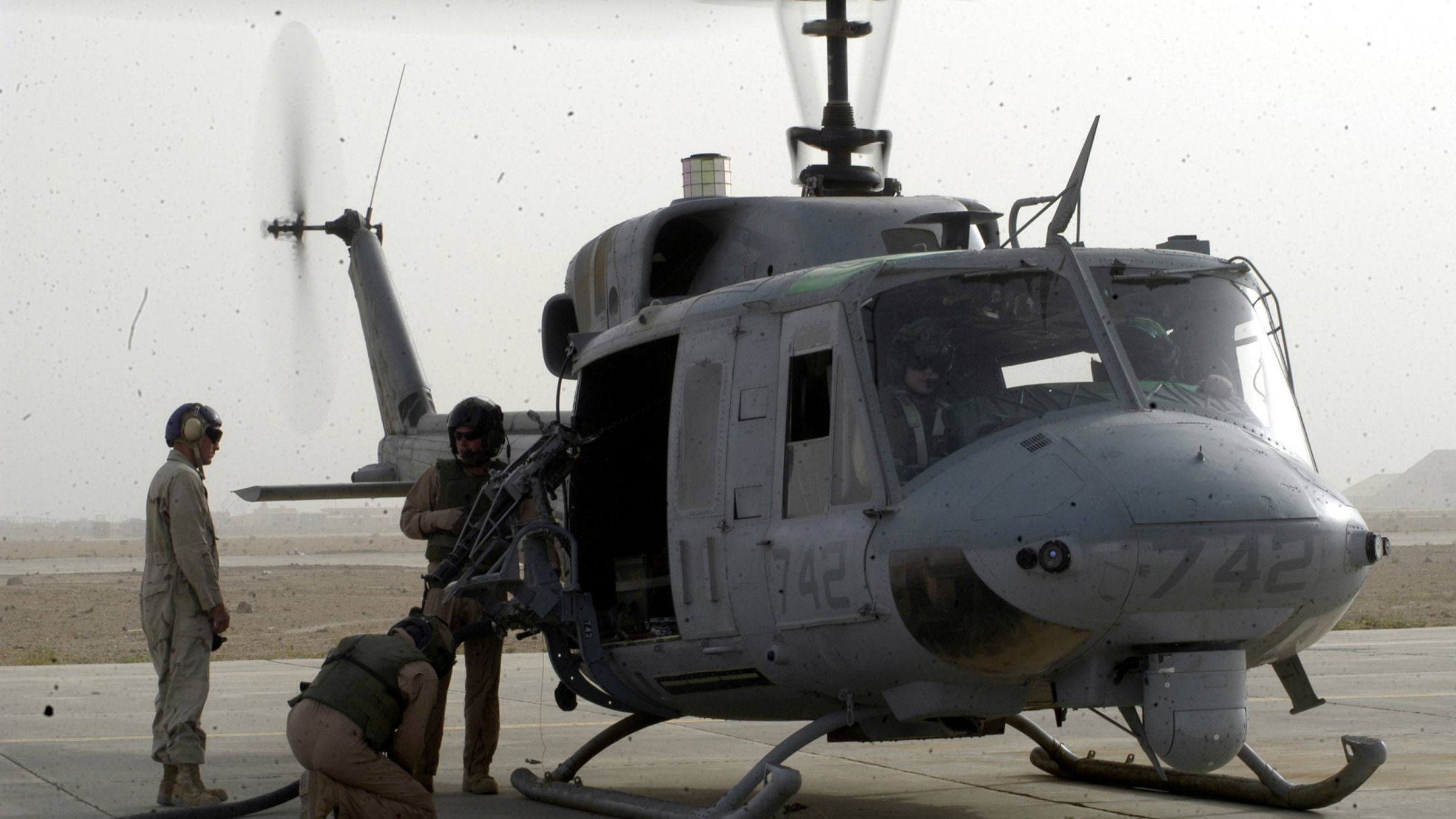 The six U.S. Marines and two Nepalese soldiers missing were last seen on board a UH-1Y “Huey” helicopter. A search has thus far revealed no trace of the missing helicopter.