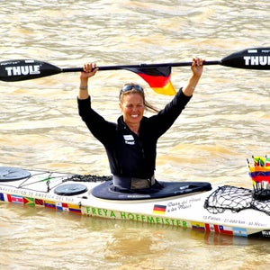Having logged 850 days on the water, Freya Hoffmeister arrived in Buenos Aires and became the first person to make it around South America under nothing but her own power.