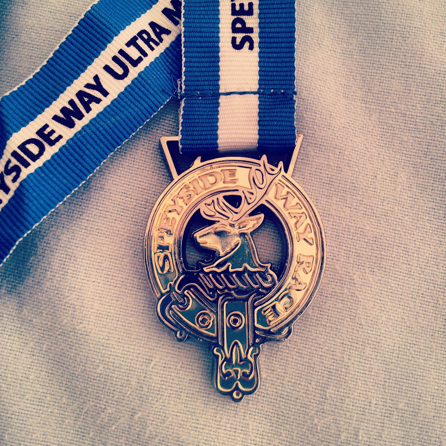 Williams: 36.5 miles. Simple. Chunky. Nice. A race nestled in beautiful scenery with a suitably “traily” medal.