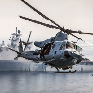 A team sent by the U.S. Marines identified the wreckage as the missing helicopter, the UH-1