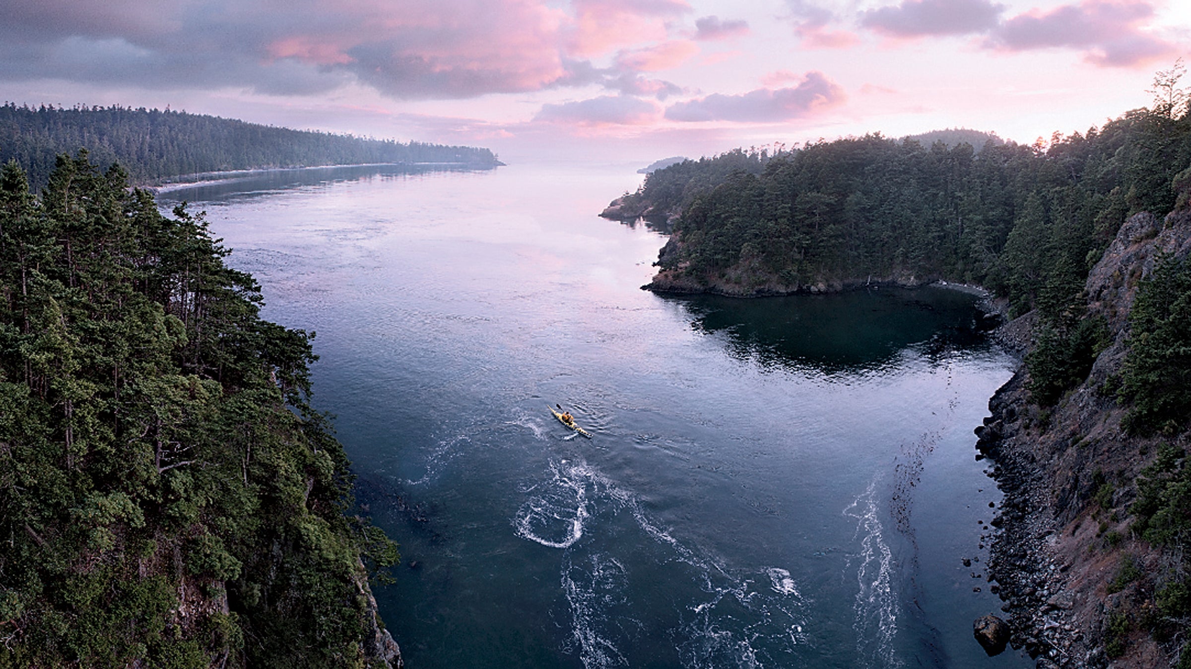 Sea-kayaking the San Juan Islands.