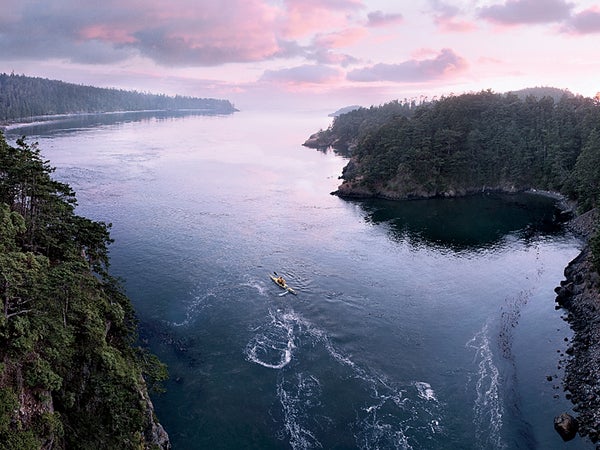 Sea-kayaking the San Juan Islands.