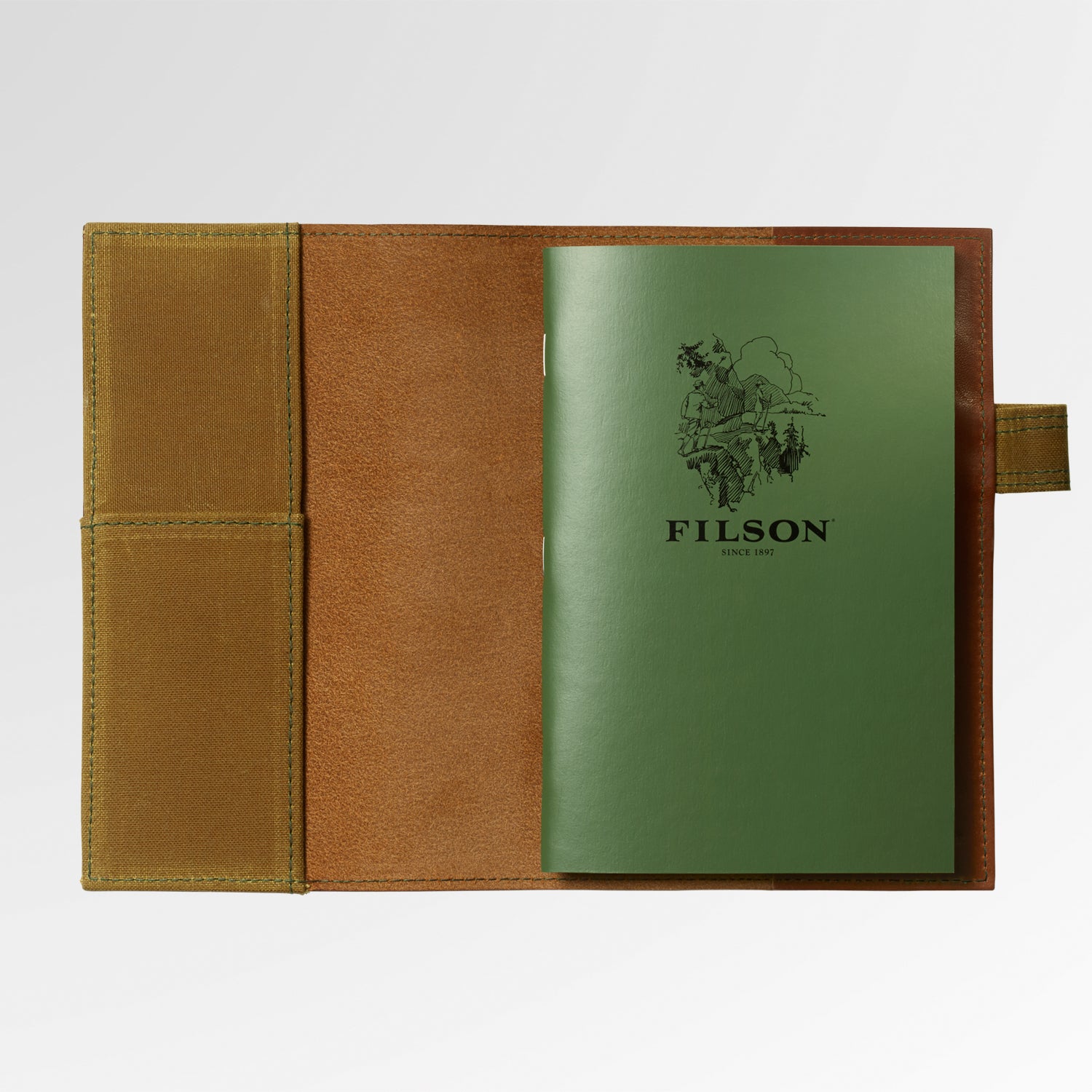 With an oil-finished leather and weather-resistant paper, the Filson Leather Notebook Cover and Notebook protects dad's deep thoughts.