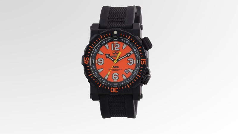 The Reactor Titan wristwatch is durable enough to be shot with a .22.