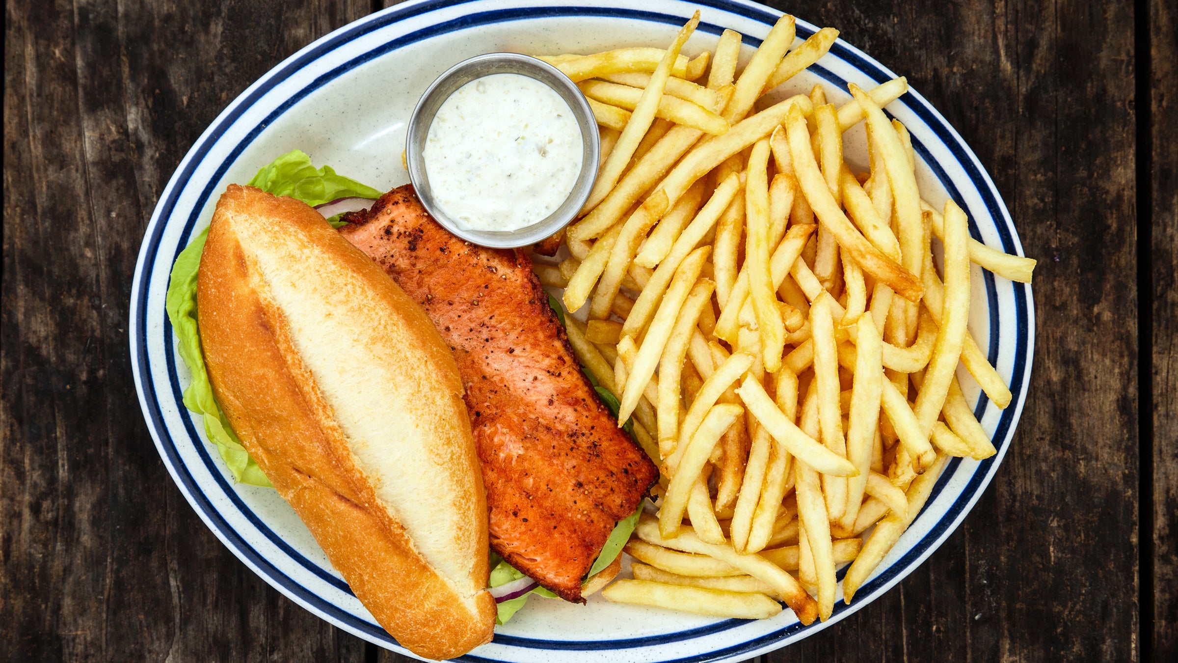 A sandwich made with McFarland Springs trout.