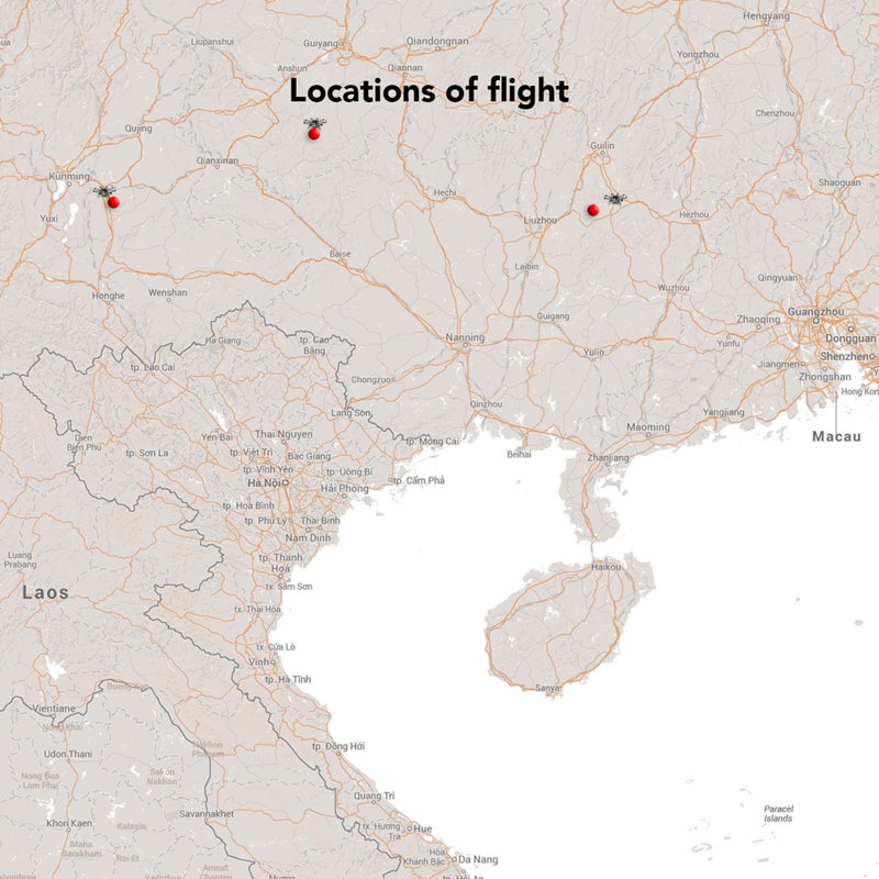 It’s still difficult to travel with small commercial UAVs. After landing in China from the Unite States, Chinese customs confiscated $5,000 of my drone batteries and almost arrested me when I tried to negotiate a way to send them back home. In the end, the supervisor pulled one of the 22 batteries out of my battery-safe Pelican case and said, “You take one.” Knowing this was a make-or-break career moment, I decided to go forward with the single battery.