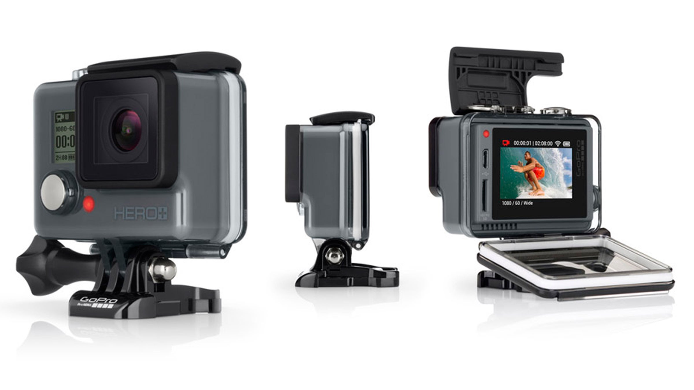 The HERO+ LCD features a touch display and an in-camera video-trimming feature.
