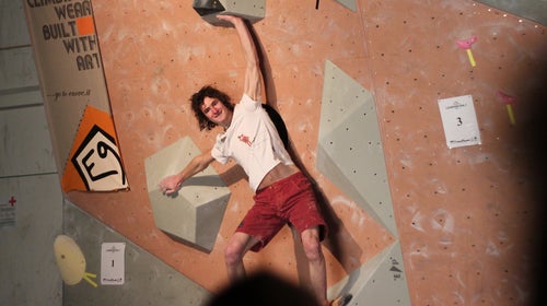 22-year-old Adam Ondra is a champion lead and bouldering climber.