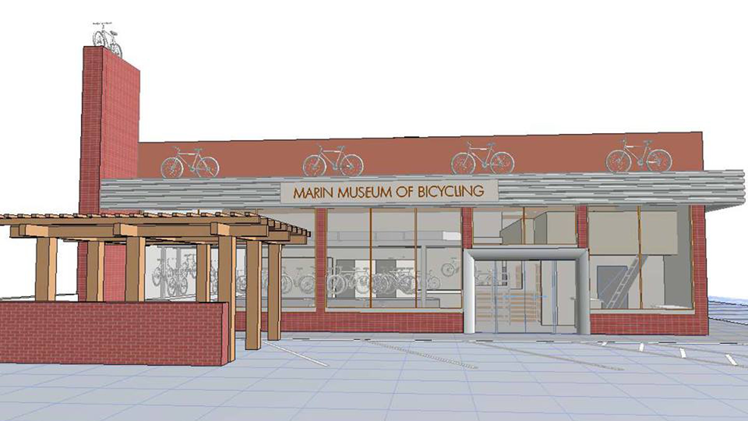 The Marin Museum of Bicycling has been under construction for two years.