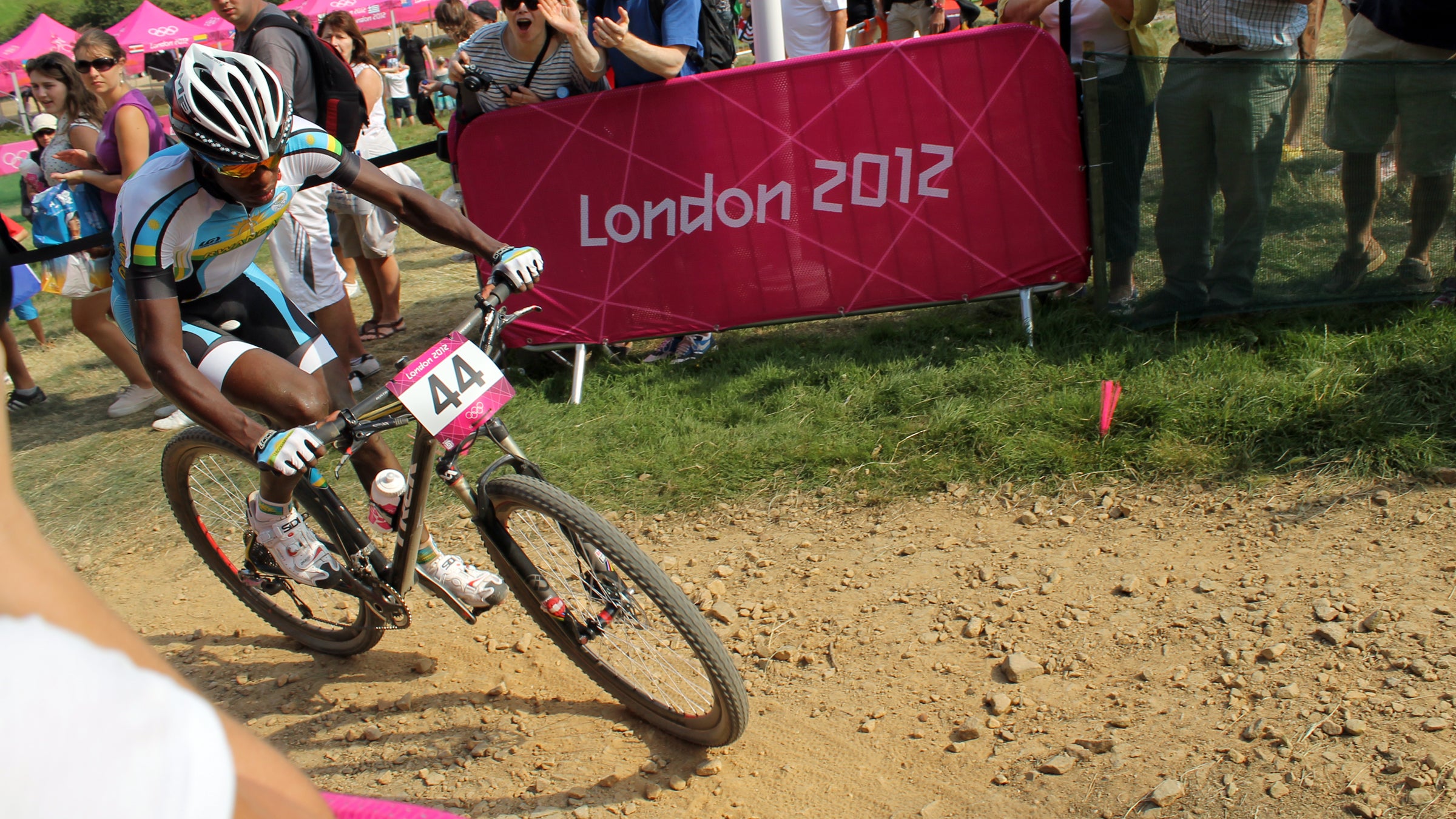 Adrien Niyonshuti began his cycling career on the Rwanda national cycling team. He now rides for team MTN-Qhubeka.