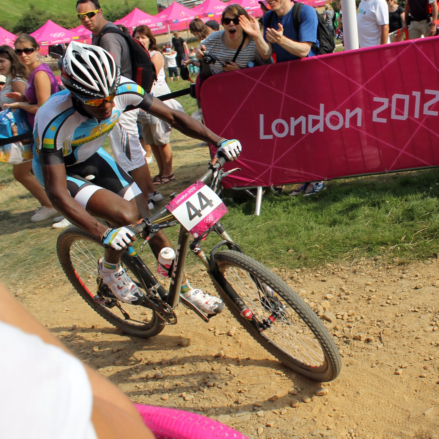 Adrien Niyonshuti began his cycling career on the Rwanda national cycling team. He now rides for team MTN-Qhubeka.
