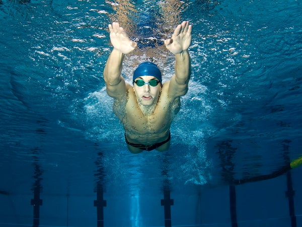 Get in the pool about twice a week to complement your current fitness regimen.