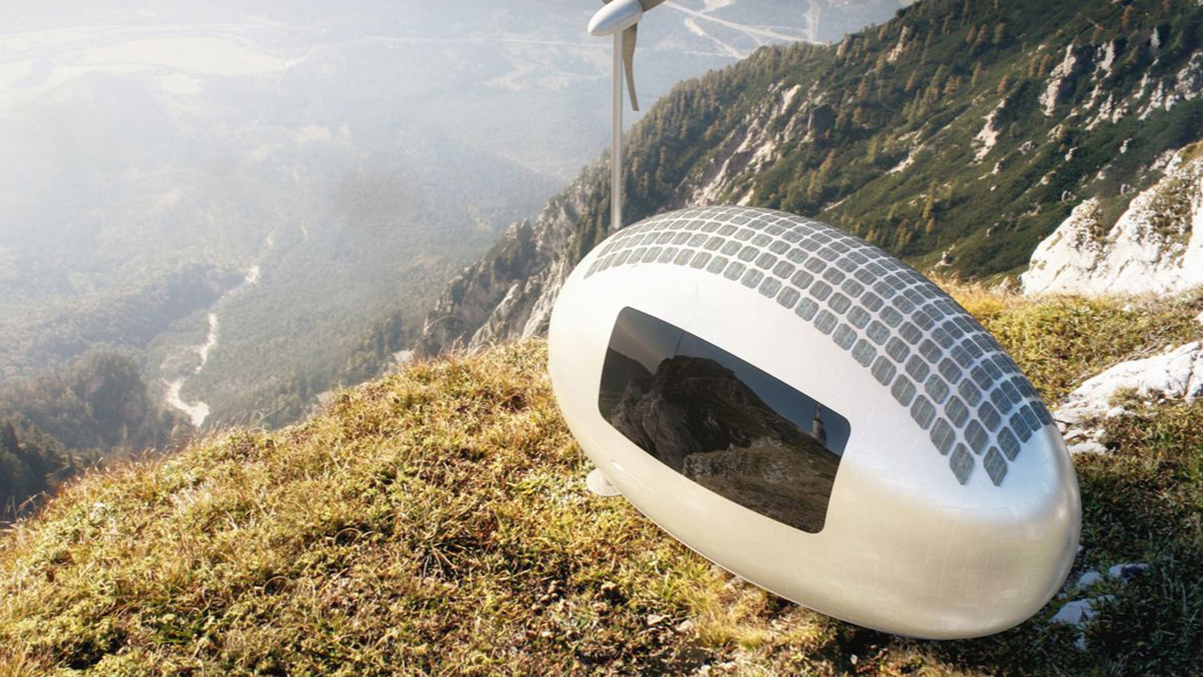 The Ecocapsule comfortably houses two adults.
