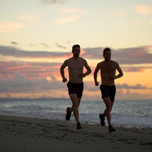 Wairiki beach is a playground for trail running.