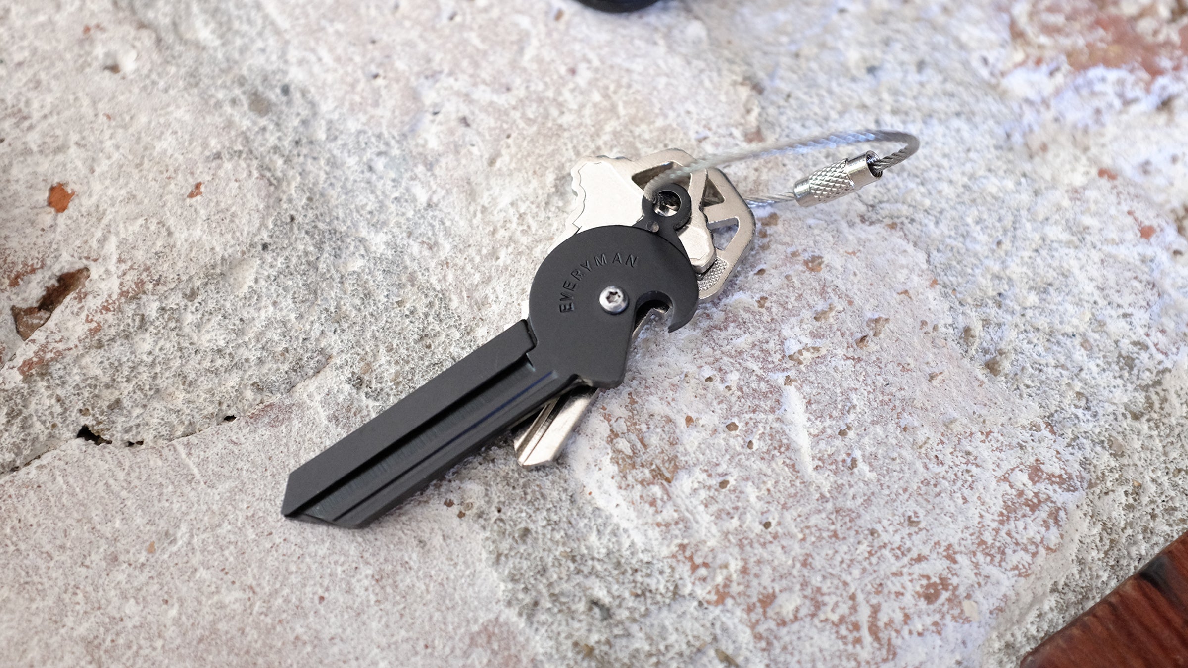 The Key Knife hangs out with your other keys, but doubles as a pocketknife and bottle opener. 
