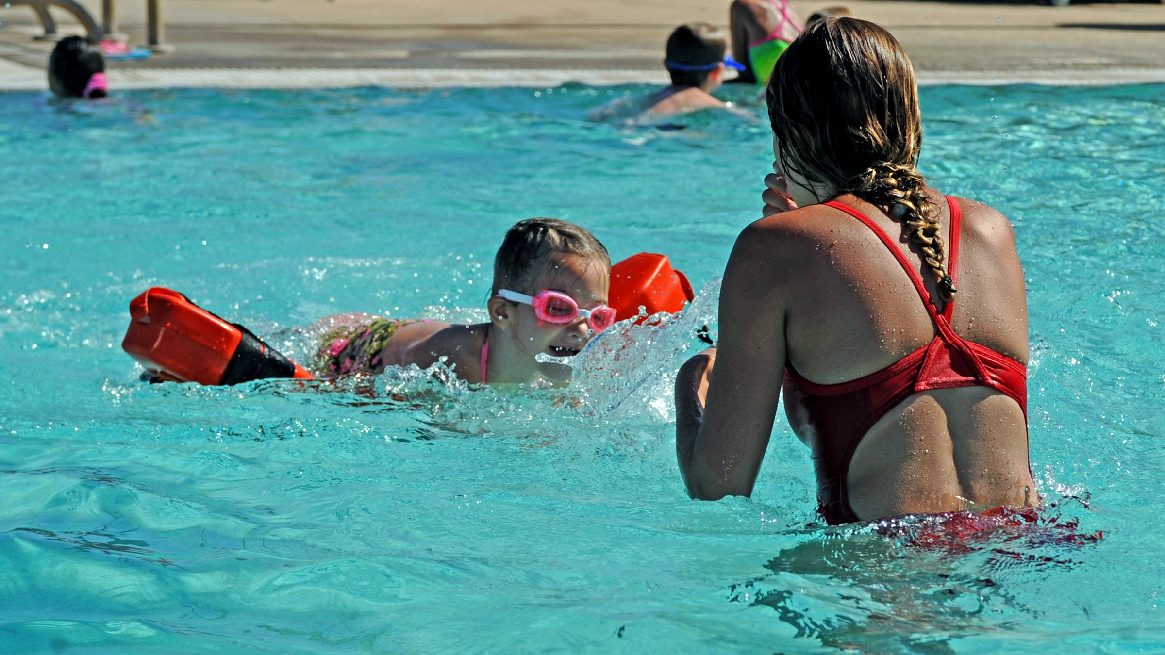 The World's Largest Swim Lesson aims to prevent childhood drowning.