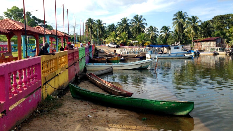 The marina at Kukra Hill.