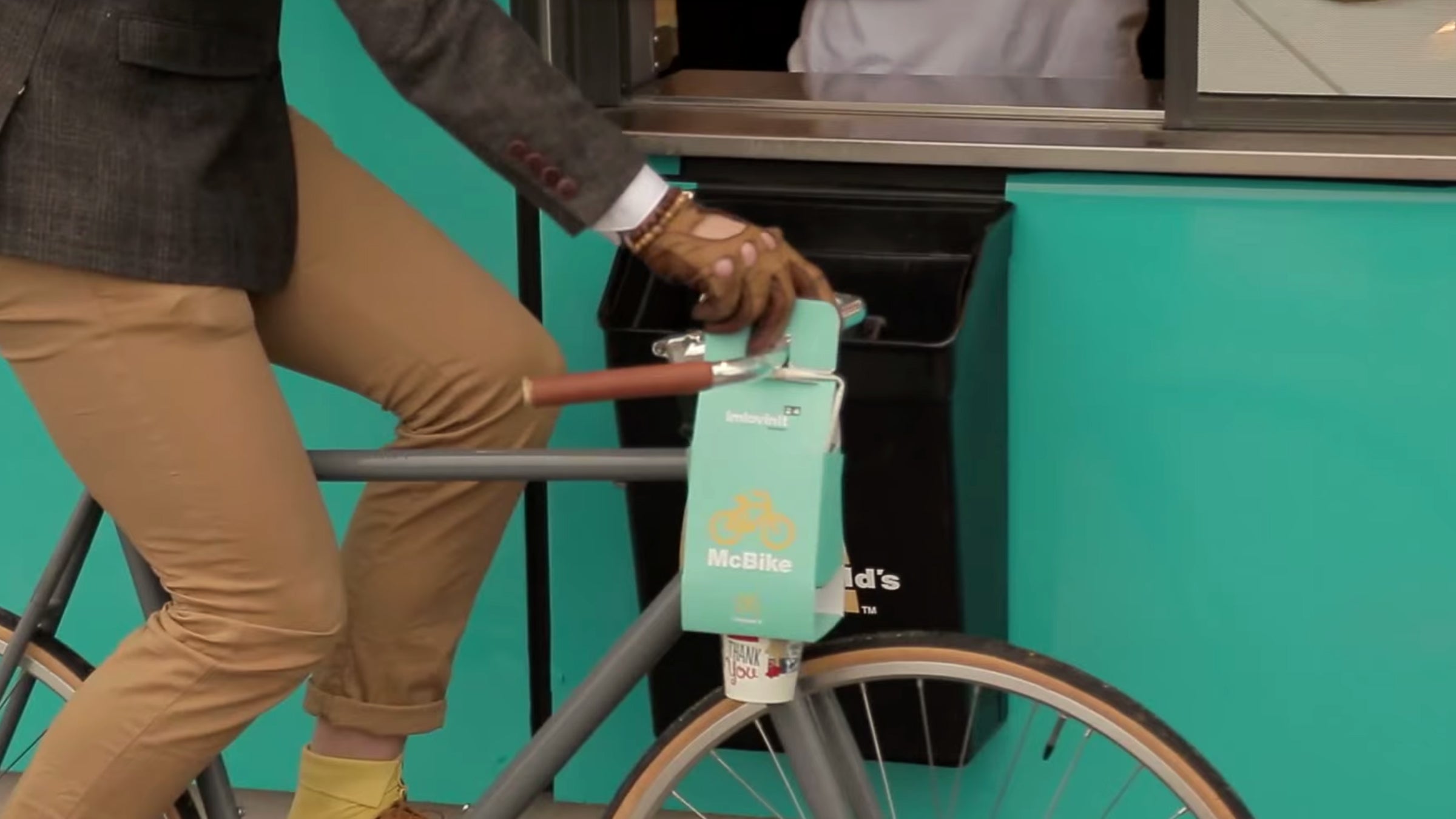 McDonald's will now offer special carryout bags for customers who bike.