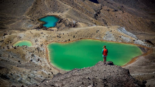 Traharn looks down on one of the Emerald Lakes in Tongariro National Park. All visitors to New Zealand should experience one of the Great Walks; I’d recommend Tongariro Crossing, which is seen here and is rightfully championed as the nation’s best one-day walk. Unlike many of the places we visited, there were tourists, but I quickly forgot about them after the stunning views.