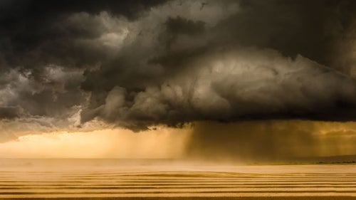 This was the most ominous supercell I鈥檝e ever seen, and clearly shows (on the right side of the image) what meteorologists refer to as the 鈥渞ear flanking downdraft,鈥 which is a slot of descending air that can form tornadoes.