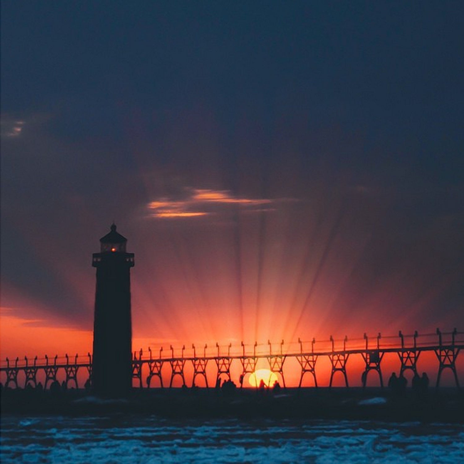 {Sunset Photo of the Day} Sunset is at 8:43pm - Check out this stunner by @seoung ❤️ #visitgrandhaven