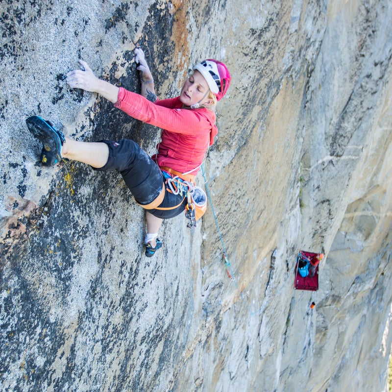Finishing “The Move” pitch with a wild overhead heel hook.
