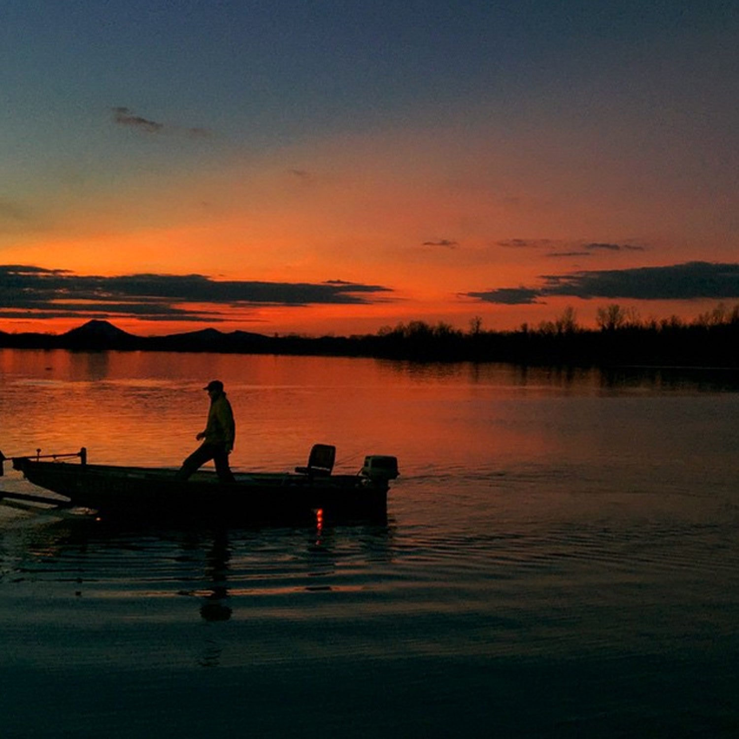 sunset on the Little Maumelle River, boat loading in at Two Rivers Bridge in Little Rock, Arkansas #BestTowns2015