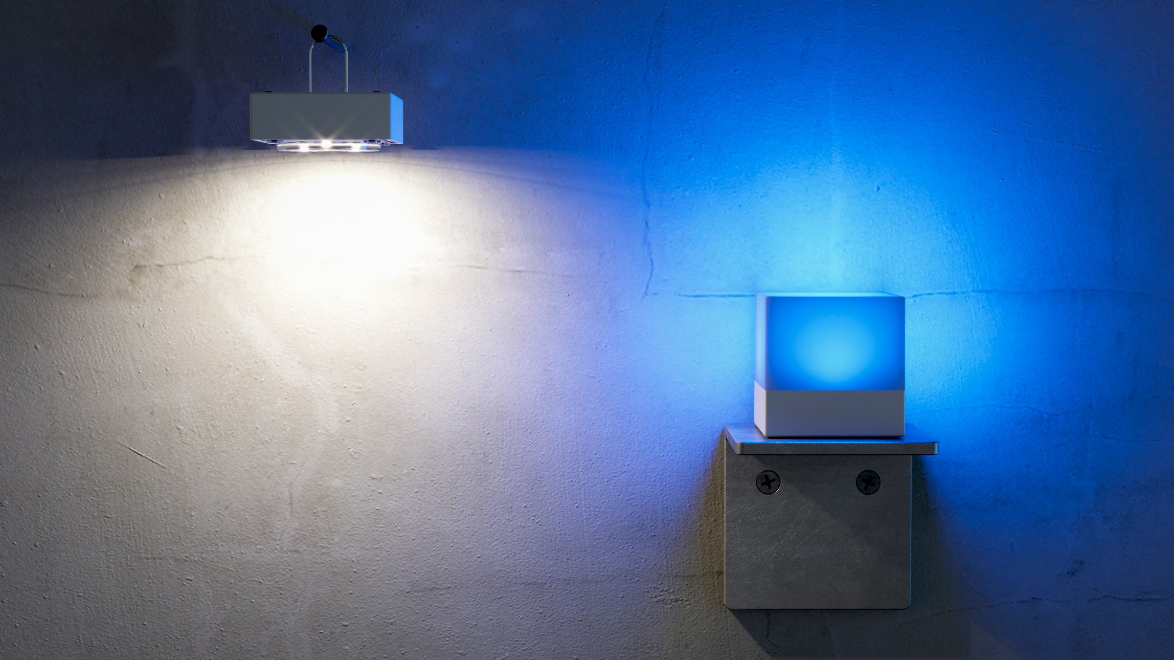 Keep the cover on the base for a diffused effect, or remove for bright and focused lighting.