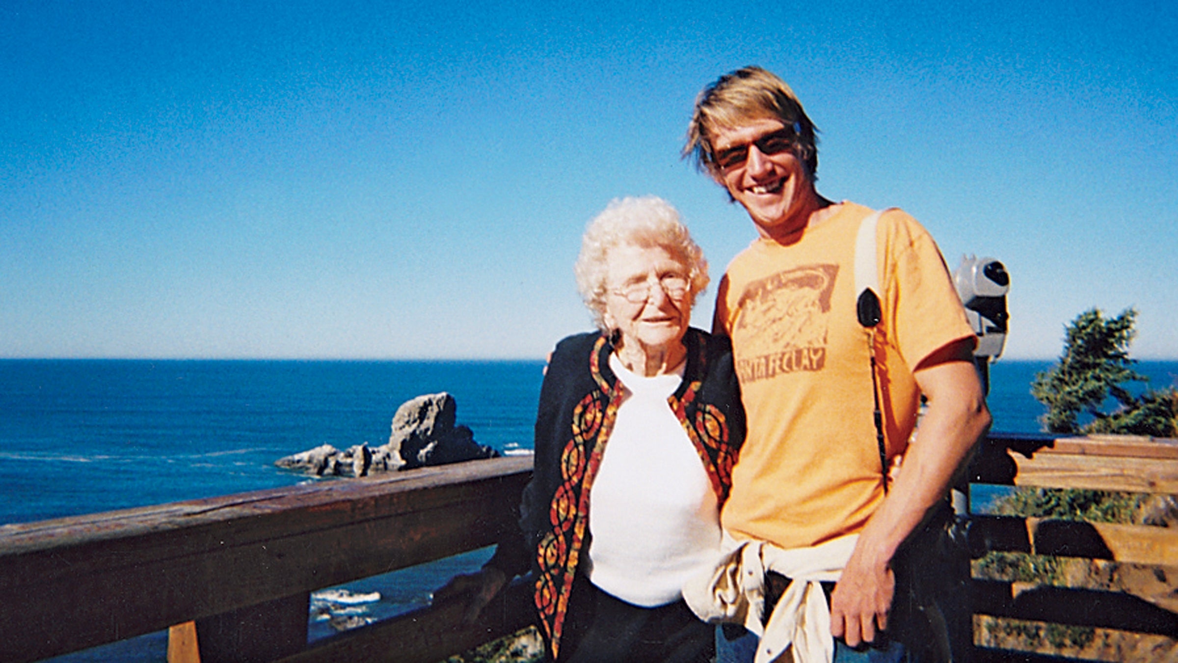 Eric and Vera at Ecola Point.