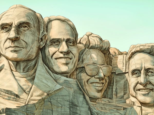 From left: Chouinard, Breeze, Woodman, and Gore.