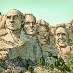 From left: Chouinard, Breeze, Woodman, and Gore.