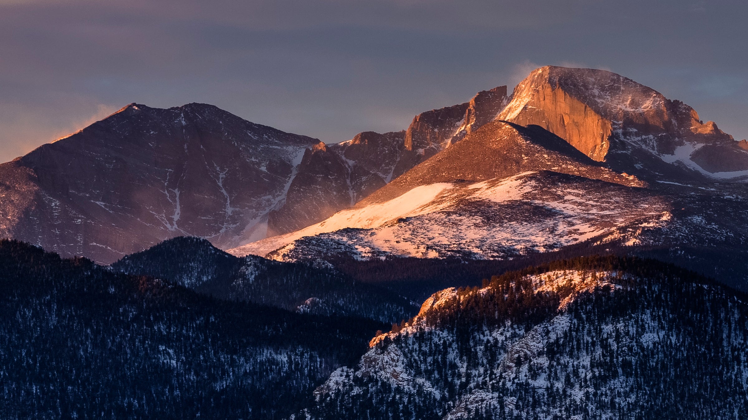Andrew Hamilton's final 14er was Longs Peak.