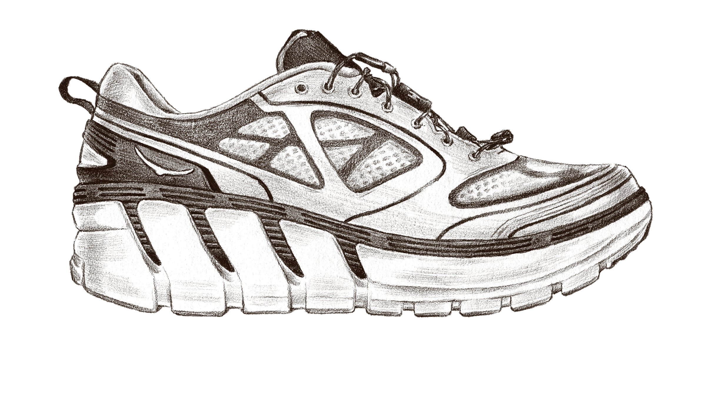 Hoka’s thick-foamed Conquest.