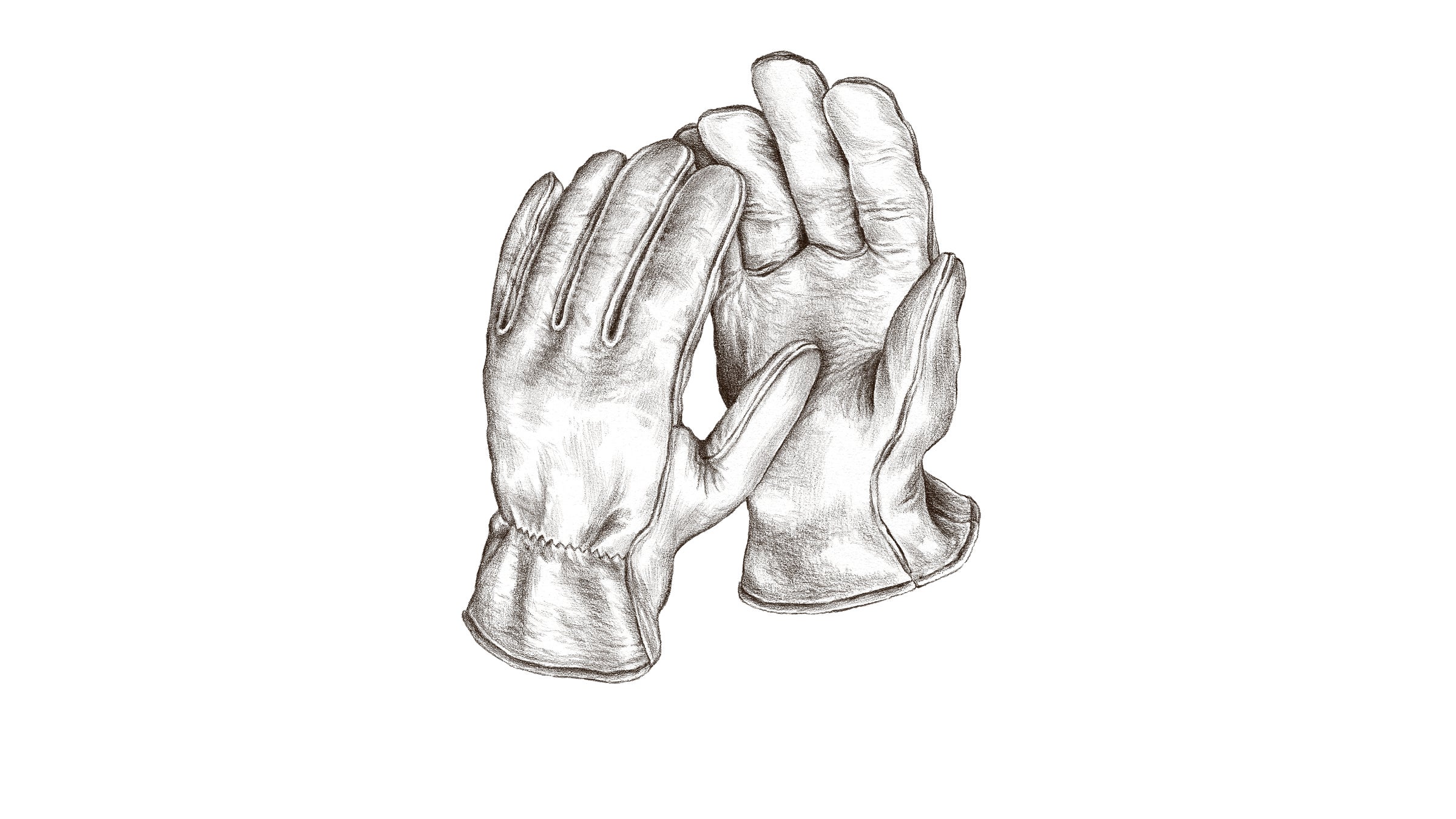 Elk skin work gloves.