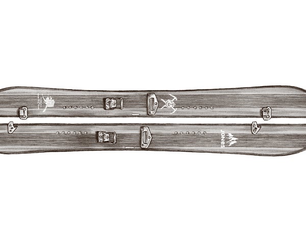 A Jones splitboard.