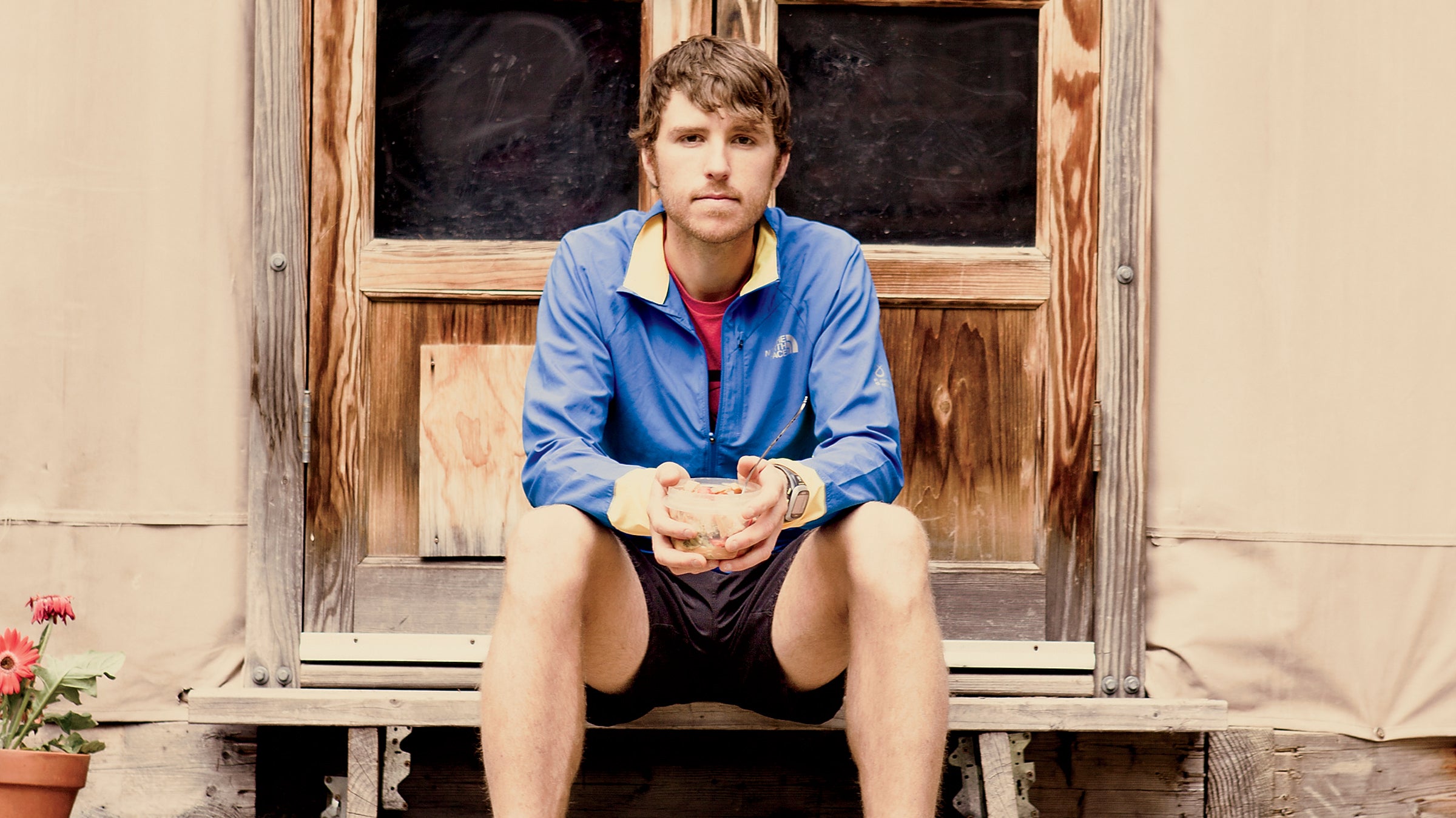 Mike Foote placed second at the 2015 Hardrock 100, and celebrated with ice cream.