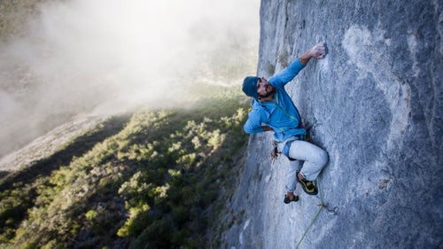 Some days we took a break from highlining and just climbed. Here, I鈥檓 milking a much needed rest on La Mono de Dios, a sustained 12c that has few good holds between the thin edges and shallow pockets that lead to the anchors.