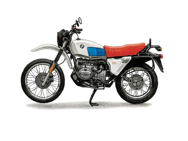 An early-eighties BMW GS.