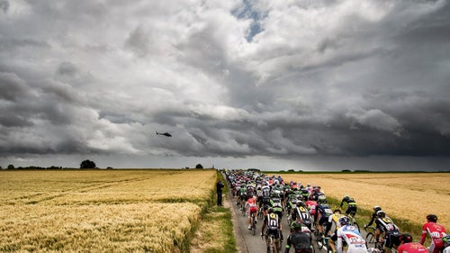 The racers hit nasty weather the day after the cobbles of Roubaix.
