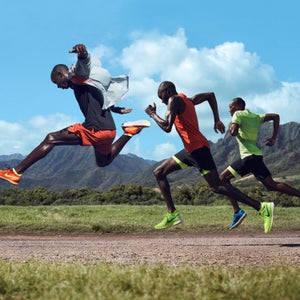 Find a shoe that drops enough weight to save you energy on race day—but not so much to sacrifice sufficient cushioning.