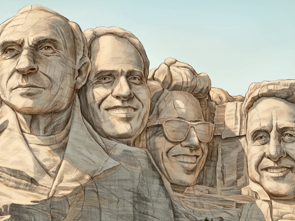 From left: Chouinard, Breeze, Woodman, and Gore.