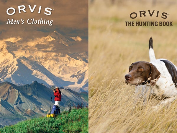 The 2015 Orvis catalog covers from February (left) and August.