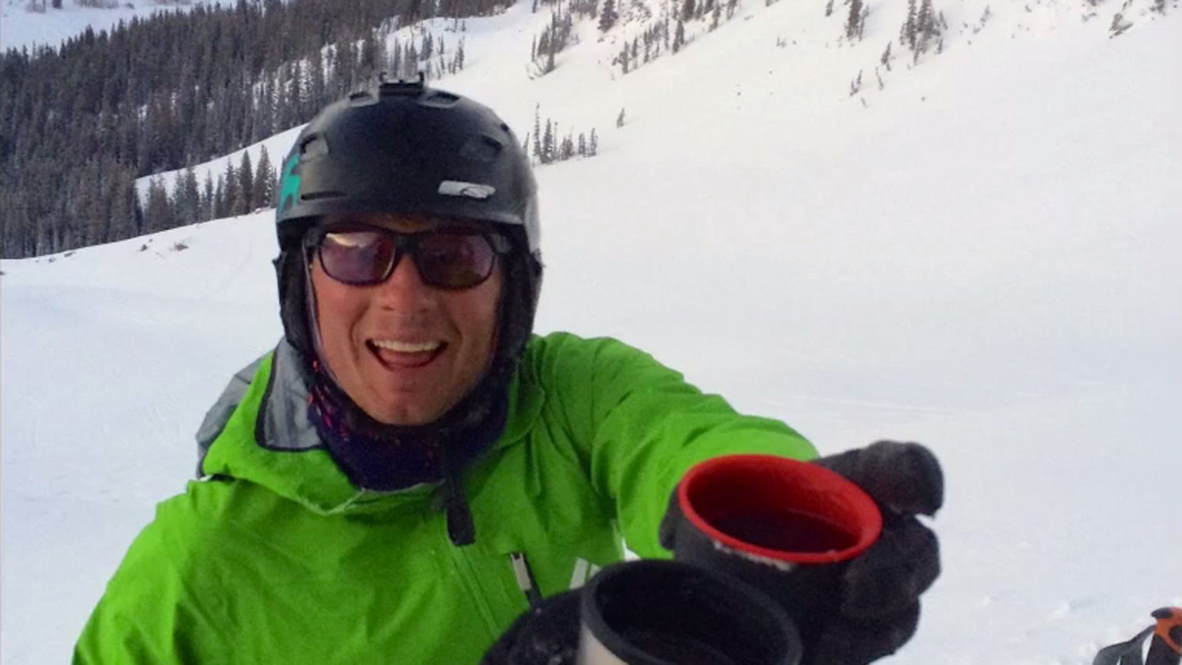 In November 2014, Harris was skiing with a traction kite in Patagonia when a gust of wind lifted him off of the ground and whipped him into the mountainside.