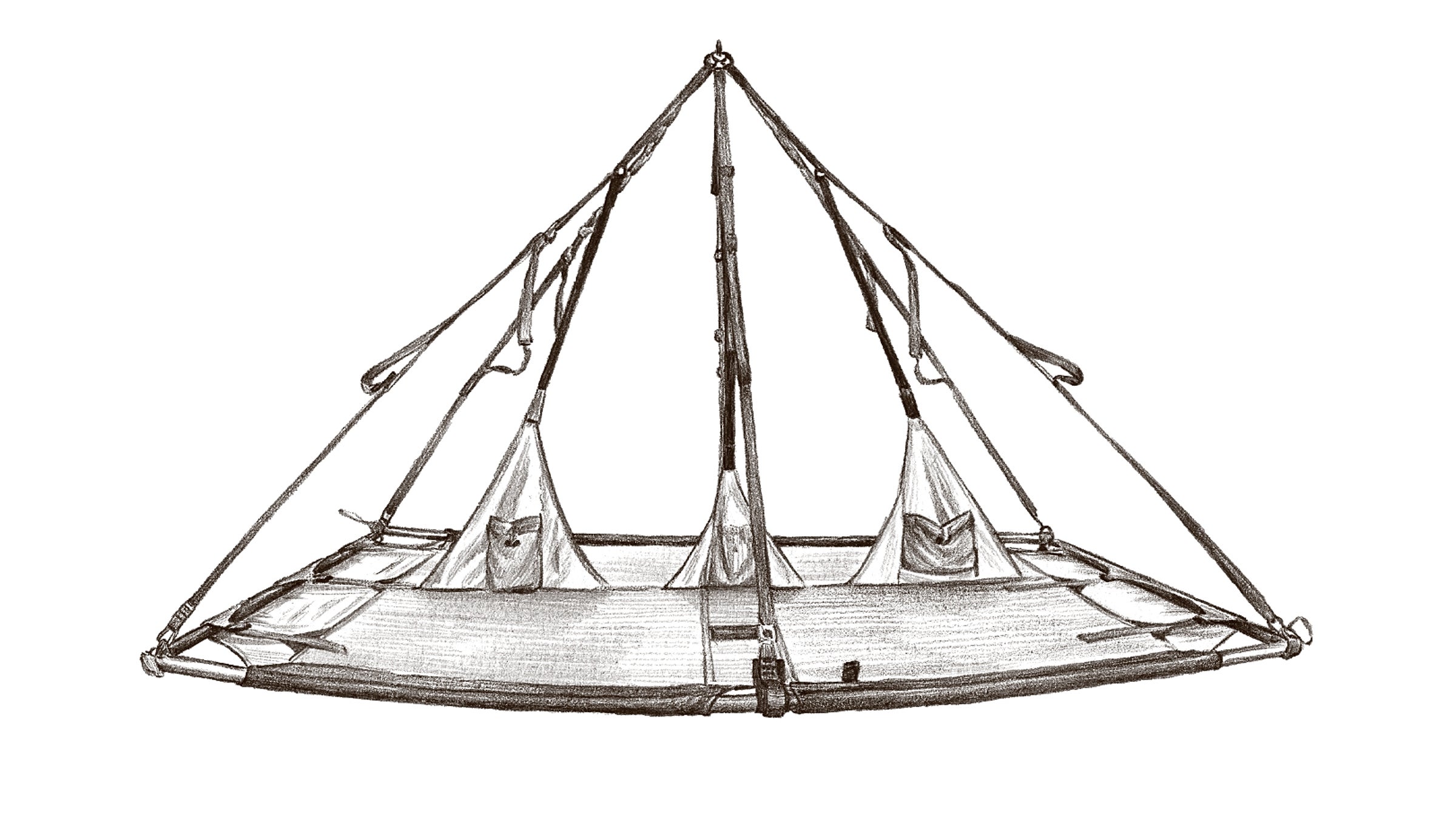 How climbers sleep in style.