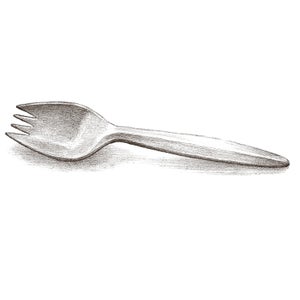 Not a spoon, not yet a fork.