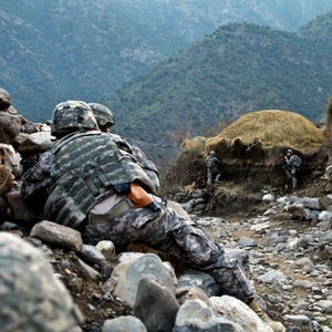 U.S. Soldiers with the 10th Mountain Division in Afghanistan, 2009.